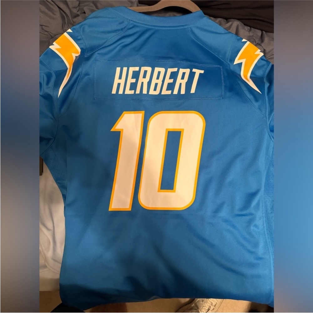 Blue Football Jersey with Number 10
